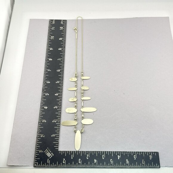 Kendra Scott Necklace Airella Adjustable Choker Gold Tone Clear Rhinestones $110 - Picture 3 of 14